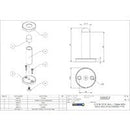 EMRO 50007MB DOOR STOP DOOR MOUNTED 75MM MATT BLACK - primehardware