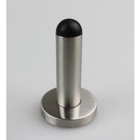 EMRO DOOR STOP DOOR MOUNTED 75MM SATIN STAINLESS STEEL 50007 - primehardware