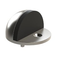 EMRO DOOR STOP HALF MOON FLOOR MOUNTED - AVAILABLE IN VARIOUS FINISHES - primehardware