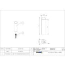 EMRO DOOR STOP WALL MOUNTED SATIN STAINLESS STEEL 75MM 50012 - primehardware