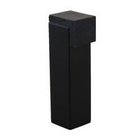 EMRO DOOR STOP WALL / FLOOR MOUNTED 20X75MM MATT BLACK 50014MB - primehardware