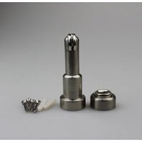 EMRO MAGNETIC DOOR STOP ROUND ADJUSTABLE 83 - 90MM SATIN ZINC ALLOY 50018R - primehardware