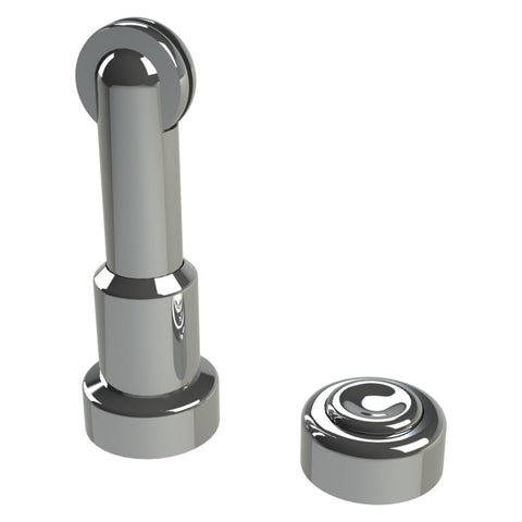 EMRO ADJUSTABLE MAGNETIC DOOR STOP ROUND DOOR / WALL MOUNTED CHROME PLATE 50018RCP - primehardware