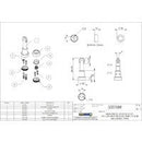 EMRO MAGNETIC DOOR STOP ROUND ADJUSTABLE 83 - 90MM MATT BLACK 50018RMB - primehardware