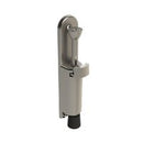EMRO DOOR HOLDER 160MM PLUNGER FOOT OPERATED SATIN ZINC ALLOY 50019 - primehardware