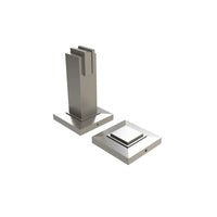 EMRO MAGNETIC DOOR STOP SQUARE 81MM SATIN 50030 - primehardware