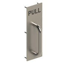 EMRO C12222NH PULL PLATE WITH HANDLE - NO HOLES SATIN STAINLESS STEEL - primehardware