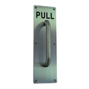 EMRO DOOR PULL PLATE WITH HANDLE 300X100X1.5MM STAINLESS STEEL C12222 - primehardware