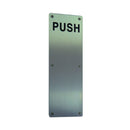 EMRO DOOR PUSH PLATE 300X100X1.5MM STAINLESS STEEL C12223 - primehardware