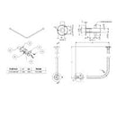 EMRO SHOWER CURTAIN RAIL CONCEALED 1200MM POLISHED STAINLESS STEEL SC2512001200 - primehardware