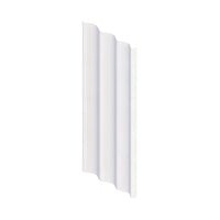 EMRO SHOWER CURTAIN 2400MM X 1880MM DROP WHITE DARCON SCAC2400 - primehardware