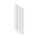 EMRO SHOWER CURTAIN 2400MM X 1880MM DROP WHITE DARCON SCAC2400 - primehardware