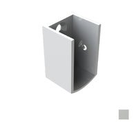 EMRO WALL MOUNTING END BRACKETS PAIR SCAEND - AVAILABLE IN CLEAR ANODISED AND WHITE POWDER COAT - primehardware