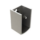 EMRO WALL MOUNTING END BRACKETS PAIR SCAEND - AVAILABLE IN CLEAR ANODISED AND WHITE POWDER COAT - primehardware