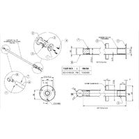 EMRO CEILING SUPPORT CONCEALED 900MM POLISHED STAINLESS STEEL SCS25900 - primehardware