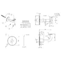 EMRO DELUXE HANDRAIL BRACKET SS441 - AVAILABLE IN VARIOUS FINISHES AND FUNCTIONS