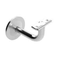 EMRO EXTENDED CONCEALED CURVED TOP BRACKET 80MM EXTENSION - AVAILABLE IN BRUSHED AND POLISHED STAINLESS STEEL - primehardware