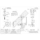 EMRO SS4455120CT DELUXE CONCEALED STRAIGHT BRACKET BRUSHED STAINLESS STEEL - primehardware