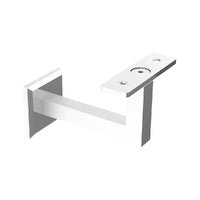 EMRO ARCHITECTURAL CONCEALED FLAT TOP BRACKET POLISHED STAINLESS STEEL SS606FT - primehardware