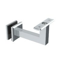 EMRO COMMERCIAL SQUARE BRACKET FOR GLASS SS620G - AVAILABLE IN CURVED TOP AND FLAT TOP - primehardware