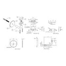 EMRO COMMERCIAL CONCEALED CURVE FLAT TOP - AVAILABLE IN POLISHED AND SATIN STAINLESS STEEL FINISH - primehardware