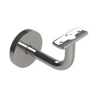 EMRO EXTENDED CONCEALED BRACKET CURVED TOP WITH COVER PLATE - AVAILABLE IN BRUSHED AND POLISHED STAINLESS STEEL FINISH - primehardware