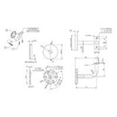 EMRO EXTENDED CONCEALED BRACKET CURVED TOP WITH COVER PLATE - AVAILABLE IN BRUSHED AND POLISHED STAINLESS STEEL FINISH - primehardware