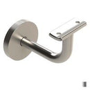 EMRO EXTENDED CONCEALED BRACKET CURVED TOP WITH COVER PLATE - AVAILABLE IN BRUSHED AND POLISHED STAINLESS STEEL FINISH - primehardware