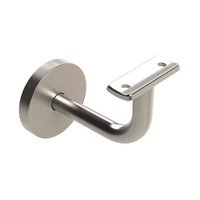 EMRO EXTENDED CONCEALED BRACKET CURVED TOP WITH COVER PLATE - AVAILABLE IN BRUSHED AND POLISHED STAINLESS STEEL FINISH - primehardware
