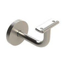 EMRO EXTENDED CONCEALED BRACKET CURVED TOP WITH COVER PLATE - AVAILABLE IN BRUSHED AND POLISHED STAINLESS STEEL FINISH - primehardware