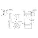 EMRO EXTENDED CONCEALED HOLLOW CURVE TOP BRUSHED STAINLESS STEEL SS80HCT - primehardware