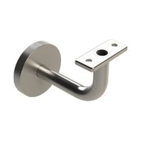 EMRO EXTENDED CONCEALED HOLLOW FLAT TOP BRACKET WITH COVER PLATE SATIN STAINLESS STEEL SS80HFT - primehardware