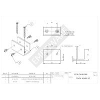 EMRO TRACK EXTENSION JOINER KIT - AVAILABLE IN CLEAR ANODISED AND WHITE FINISH - primehardware