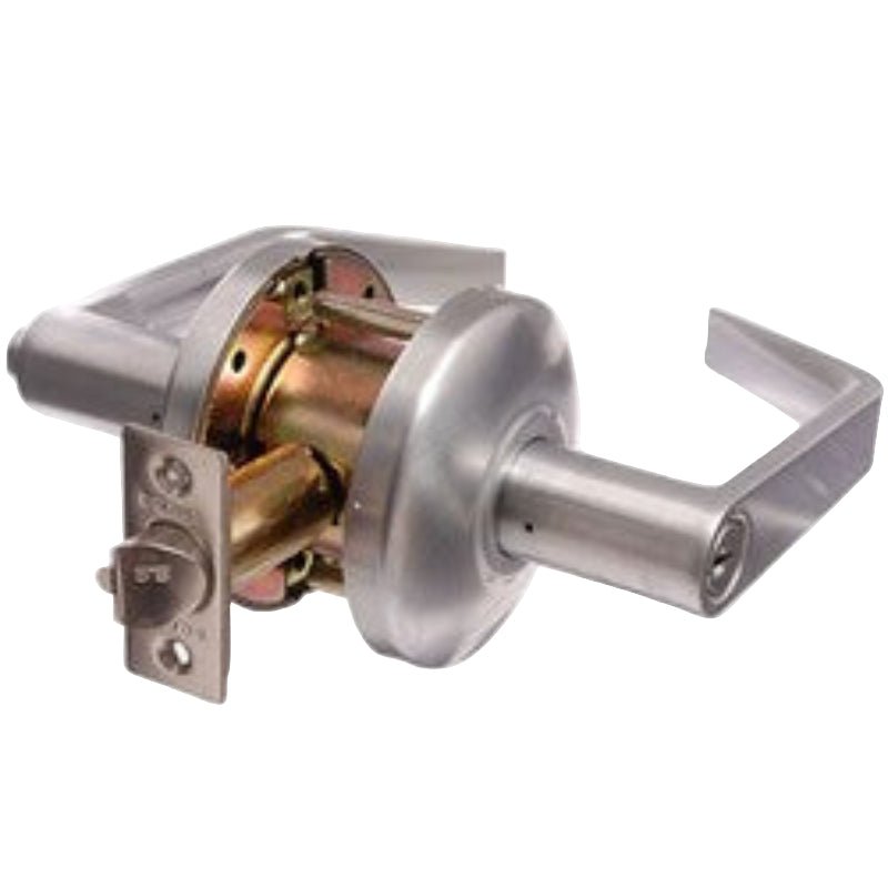 Brava Metro Ev Series Entrance Lever Set Clutching 70mm Backset Satin Chrome - Ev6000sc70