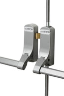 Lockwood Double Door Set Panic Bolt Latch Silver EXI285 - SIL - primehardware