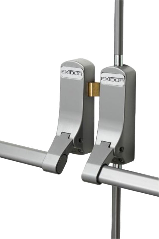 Lockwood Double Door Set Panic Bolt Latch Silver  EXI285-SIL