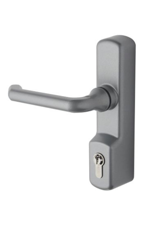 Lockwood Lever OAD Euro Without Lock Silver  EXI325EA-SIL