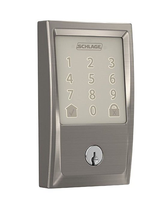 Schlage SRE60121 Smart Lock Deadbolt and SRE60085 Century Escutcheon Handleset - primehardware