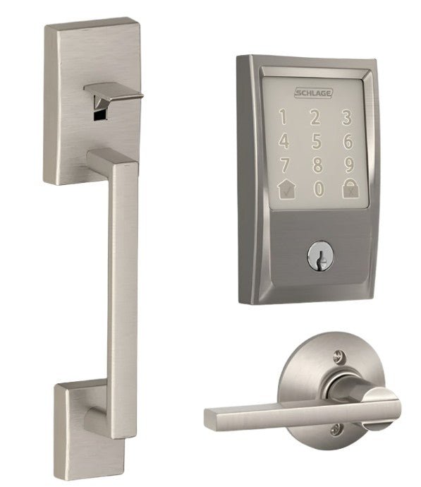Schlage SRE60121 Smart Lock Deadbolt and SRE60085 Century Escutcheon Handleset - primehardware