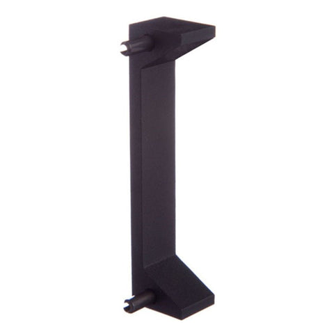 Black adjustable stand on a white background