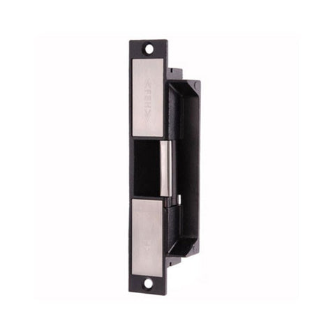 Black and silver door lock mechanism on a white background