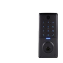 Gainsborough Mode smart deadbolt graphite with keypad on a white background