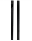 Black electronic door lock on a white background