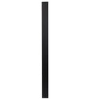 Single matt black pull handle on a white background