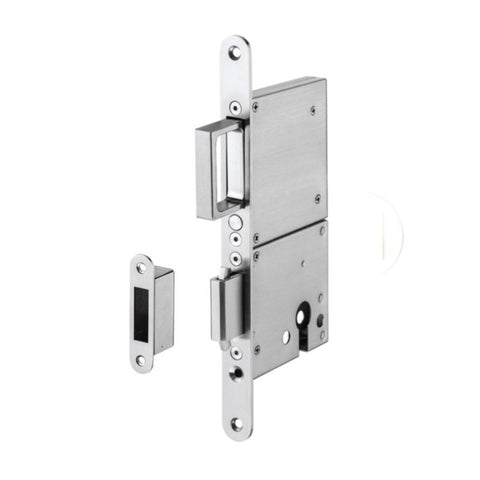 Zanda Heavy Duty Sliding Door Lock - With Integrated Edge Pull - primehardware