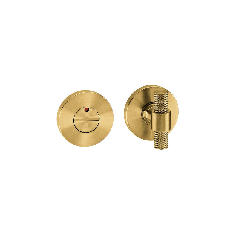 JNF IN.04.266.KN Privacy Round Bathroom Snib Indicator with Coin Slot Titanium Gold
