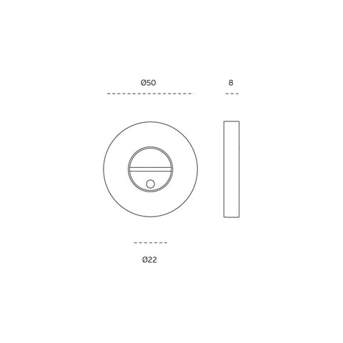 JNF IN.04.266.KN Privacy Round Bathroom Snib Indicator with Coin Slot