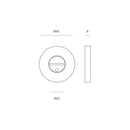 JNF IN.04.266.KN Privacy Round Bathroom Snib Indicator with Coin Slot