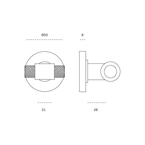 JNF IN.04.266.KN Privacy Round Bathroom Snib Indicator with Coin Slot Titanium Finishes