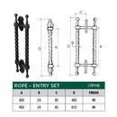 Scope “Rope” Handle Back to Back Rose - primehardware